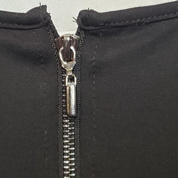 Catherines Black label 2X 22 24 Blouse Zip Back - Picture 6 of 6